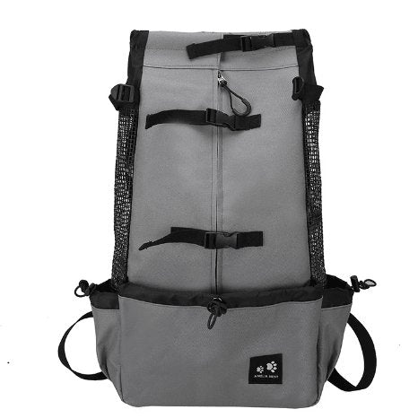 Double Shoulder Portable Pet Dog Carrier Backpack - Travel In Style With Your Furry Friend! by Dog Hugs Cat - Light Hiking GearLight Hiking GearDog Hugs Catcarro - 28942708Dark GreyCarro Brands Product