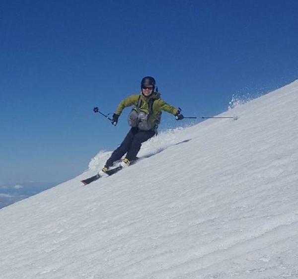 Skiing the thick snow - Light Hiking Gear