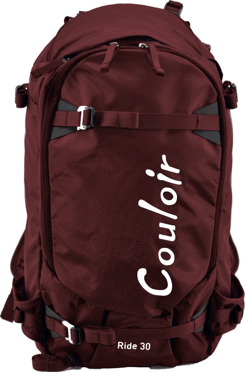Alpine Ride 30 ski pack in maroon color
