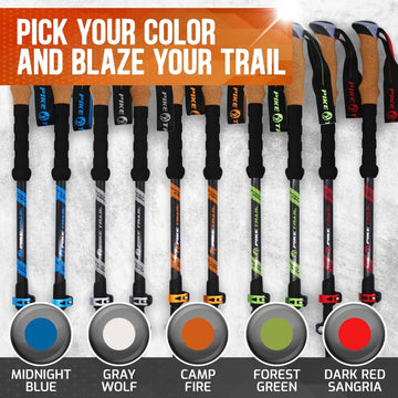 Pike Trail Carbon Fiber Trekking Poles - Light Hiking GearLight Hiking GearTrekking PolesPike Trail1 - TKP - FG00860009275300Forest GreenAccessories