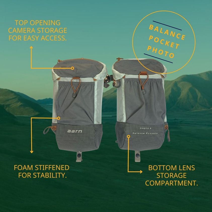 Aarn Photo Balance Pockets - Regular - 12 Liters - Light Hiking Gear - Light Hiking GearLight Hiking Gear